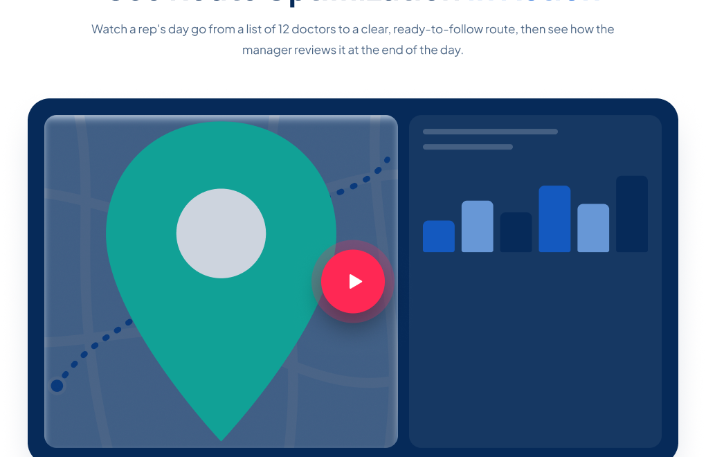 Field Force Route Optimization Dashboard in Action