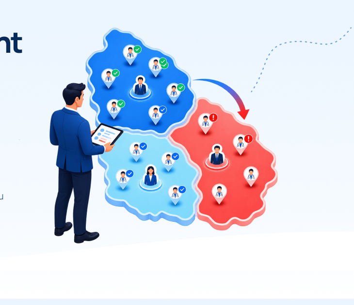 Balanced Territory Management Map for Pharma
