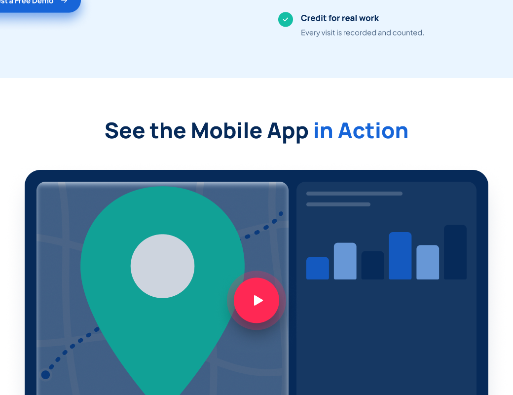 Field Force Mobile Experience Interface for Medical Reps