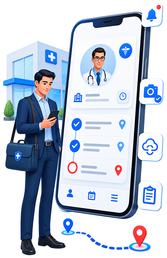 Pharma Medical Rep Mobile Experience